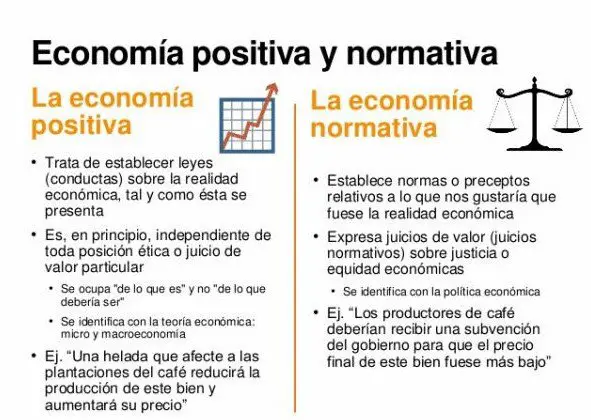 Factores económicos positivos y normativos
